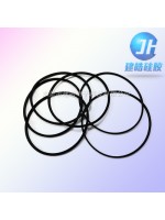 供应黑色防水O型硅胶密封圈-建皓硅胶