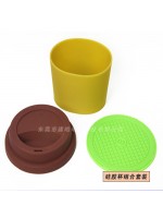 代加工定做硅胶咖啡杯配件|硅胶隔热杯套厂家-建皓